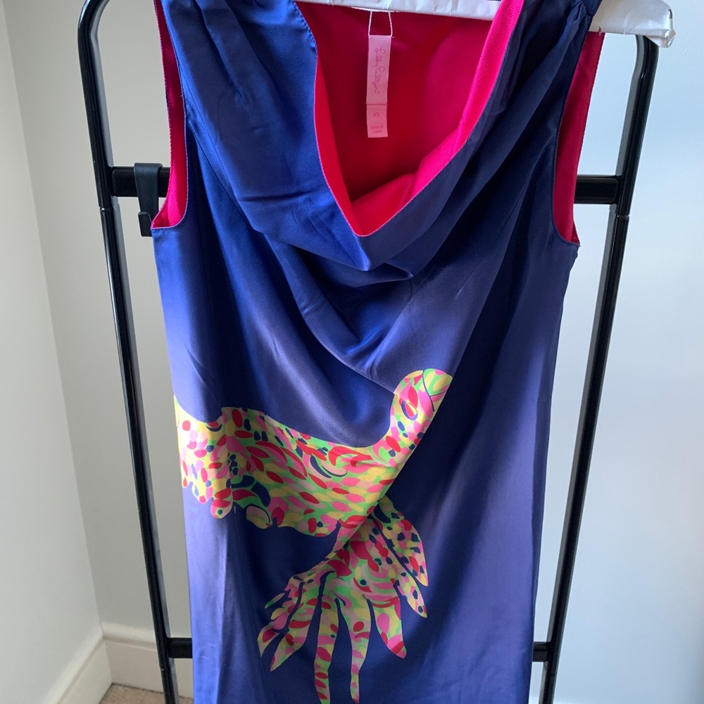 Lily Pulitzer loose silk dress - size xs